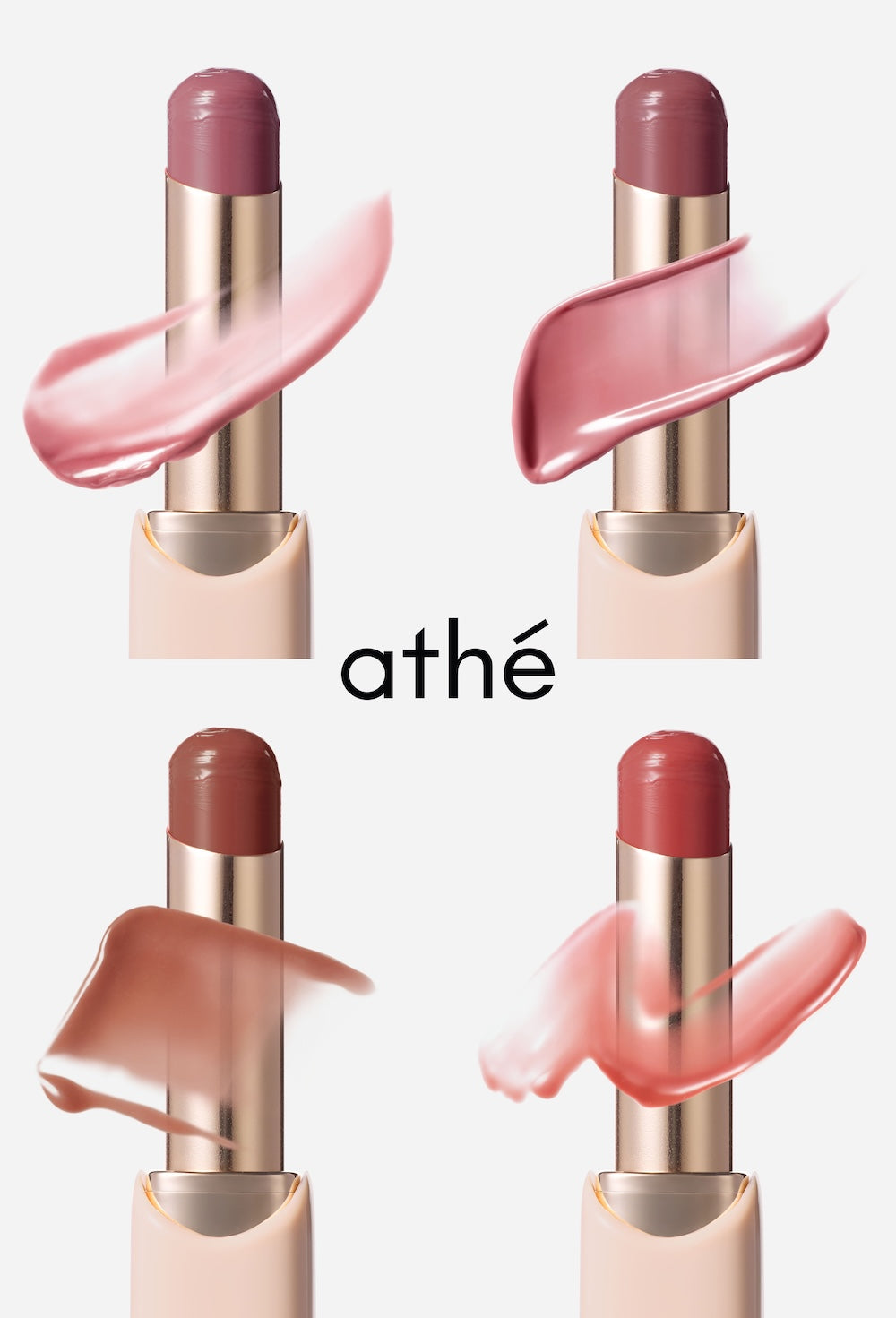 athe Authentic Glowy — Bálsamo Labial, 6 cores 3,3 g