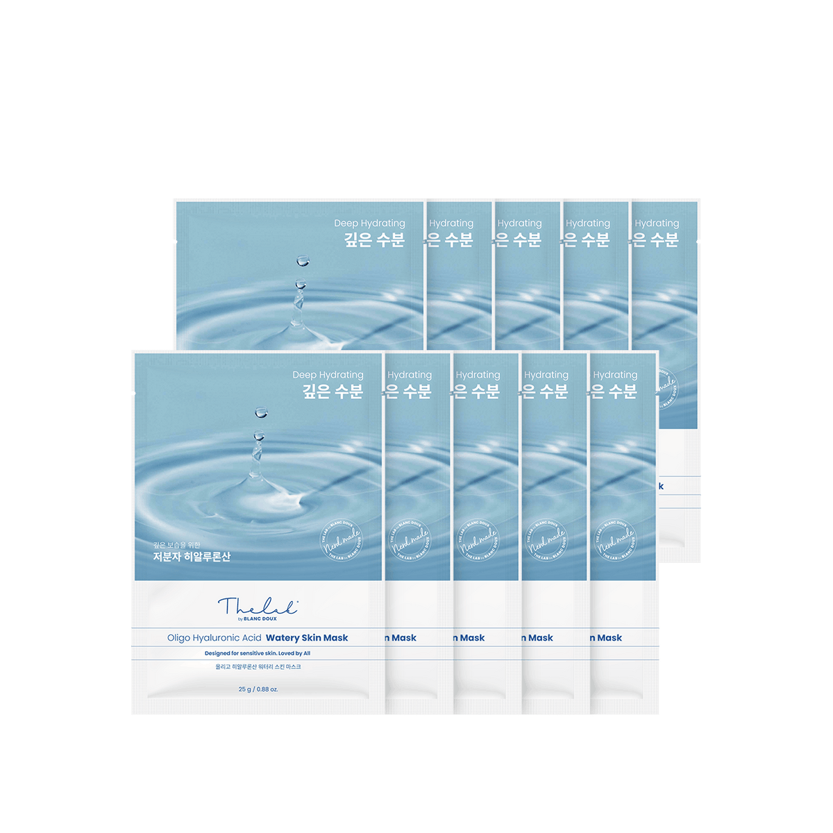 The Lab by Blanc Doux Oligo Ácido Hialurônico — Máscara Facial, 10 unidades