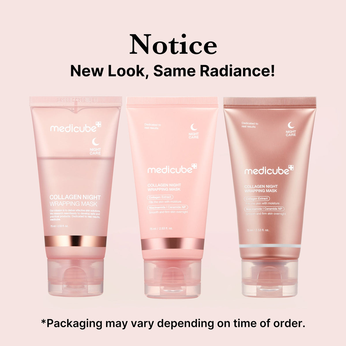 Medicube Collagen Night Wrapping Mask — Máscara Facial Peel-Off Noturna 75 ml — foto oficial da marca