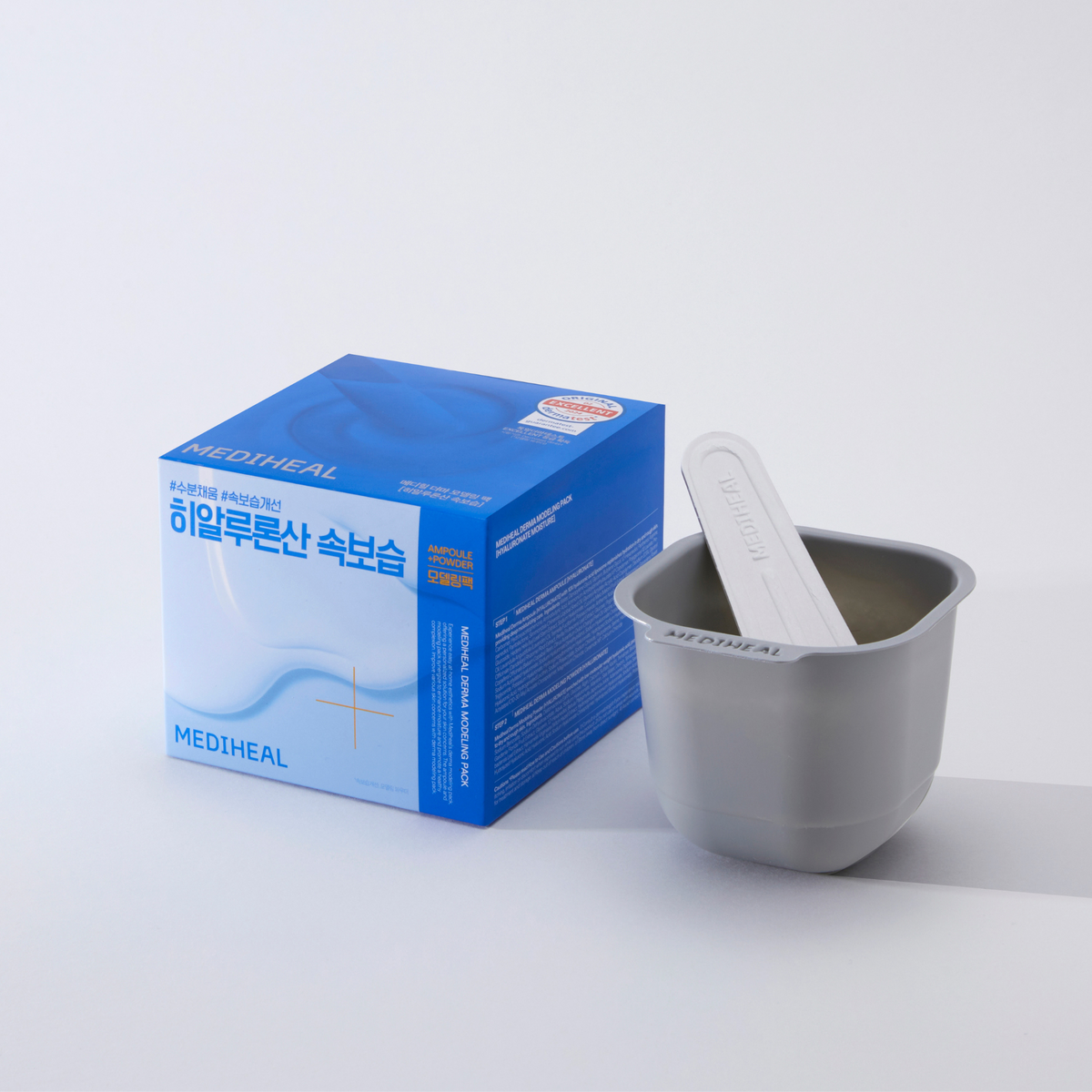Mediheal Derma Modeling Pack Hyaluronate — Pó 28 g + ampola 2 ml — foto oficial da marca