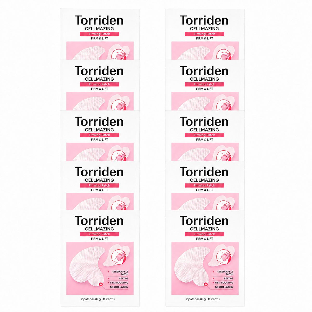 Torriden CELLMAZING Firm and Lift — Adesivos de Firmeza, 10 unidades