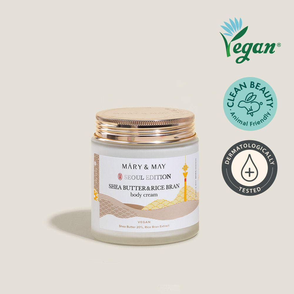 Mary&May Shea Butter & Rice Bran — Creme Corporal 250 ml