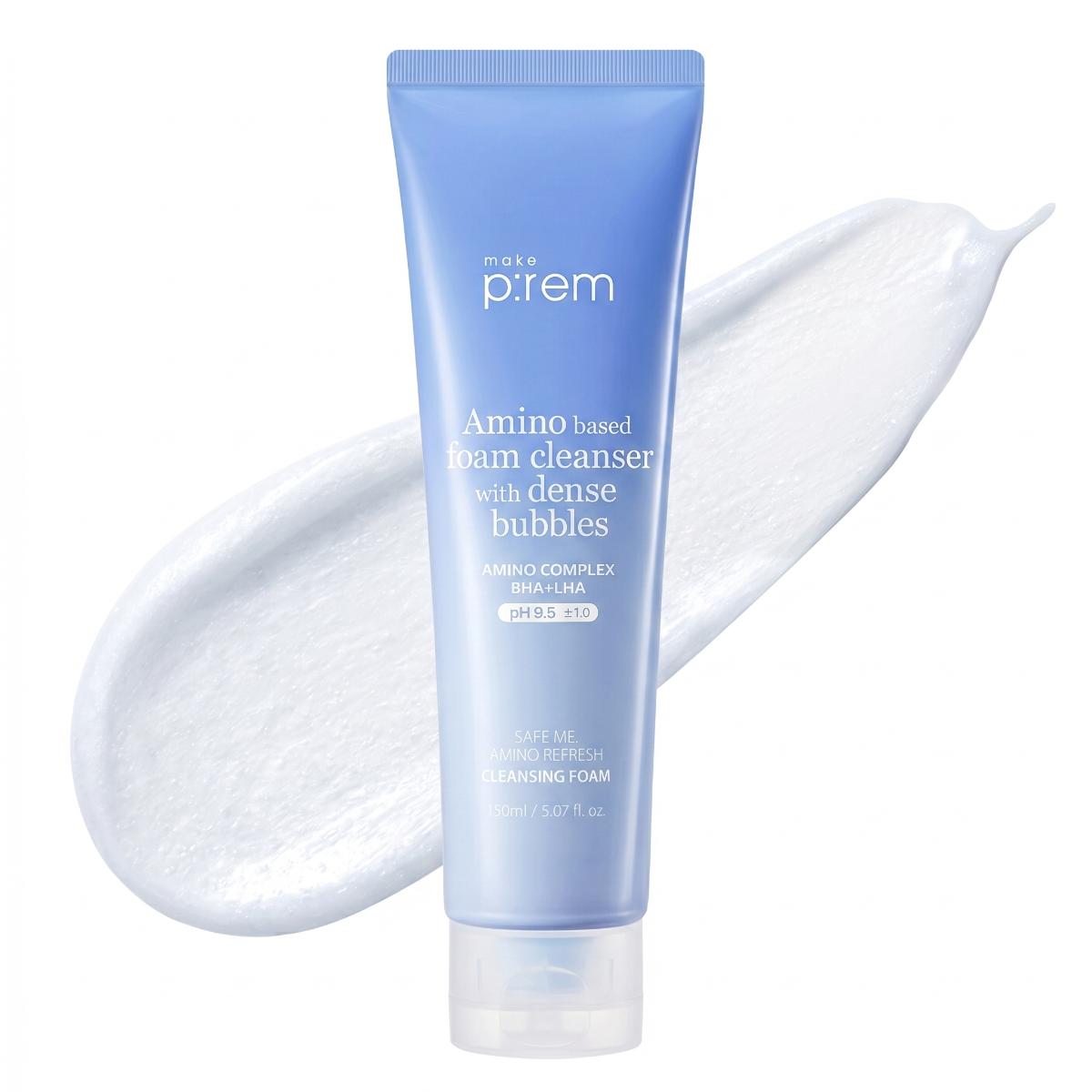 make p:rem Safe Me Amino Refresh — Espuma de Limpeza Facial 150 ml