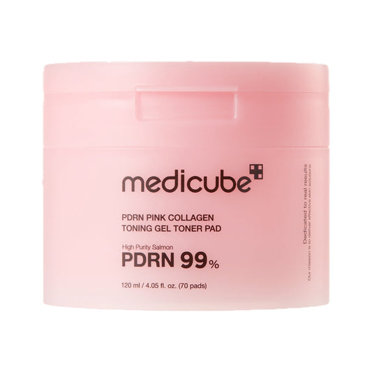 Medicube PDRN Pink Collagen — Discos embebidos em gel