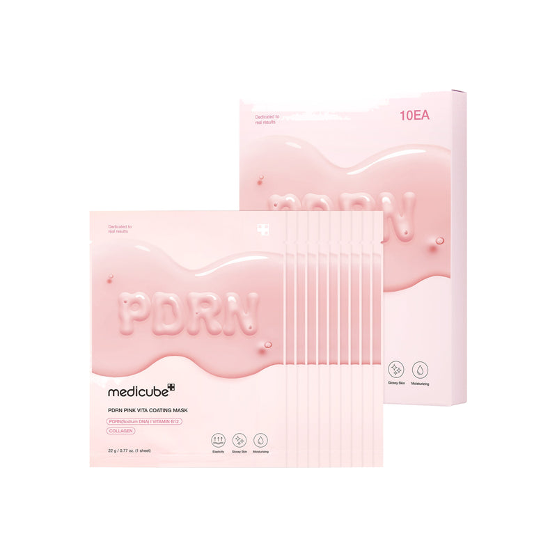 Medicube PDRN Pink Vita Coating — Máscara facial de tecido