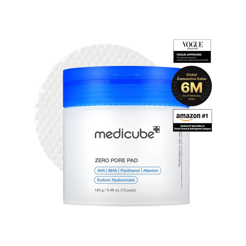 Medicube Zero Pore Pads — 70 discos, 155 g