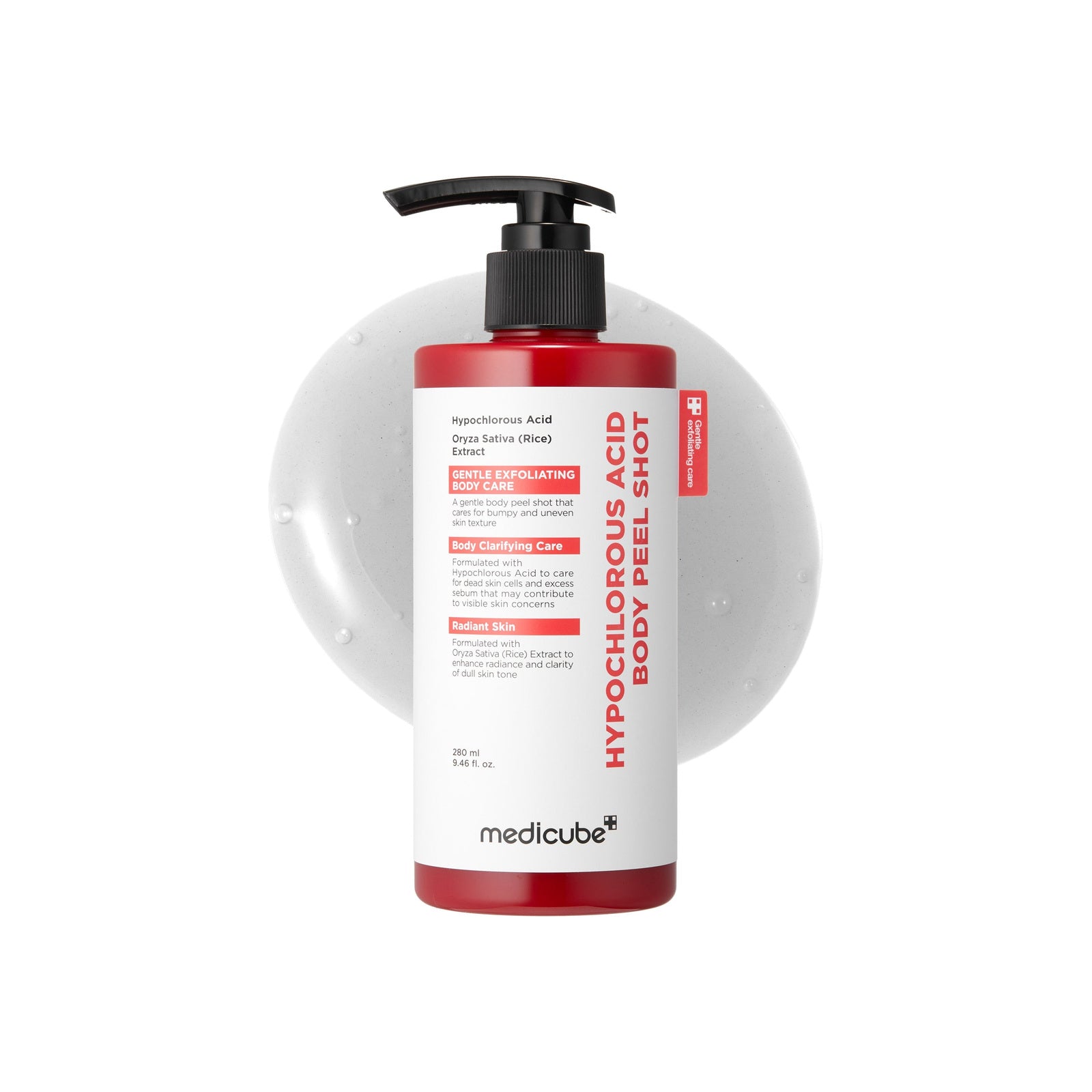 Medicube Hypochlorous Acid Rice Body Peel Shot — Esfoliante corporal