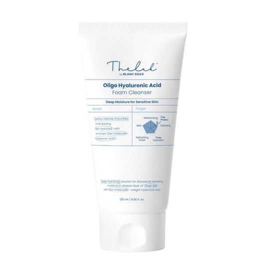 THE LAB Oligo Hyaluronic Acid Foam Cleanser 120 ml em fundo branco