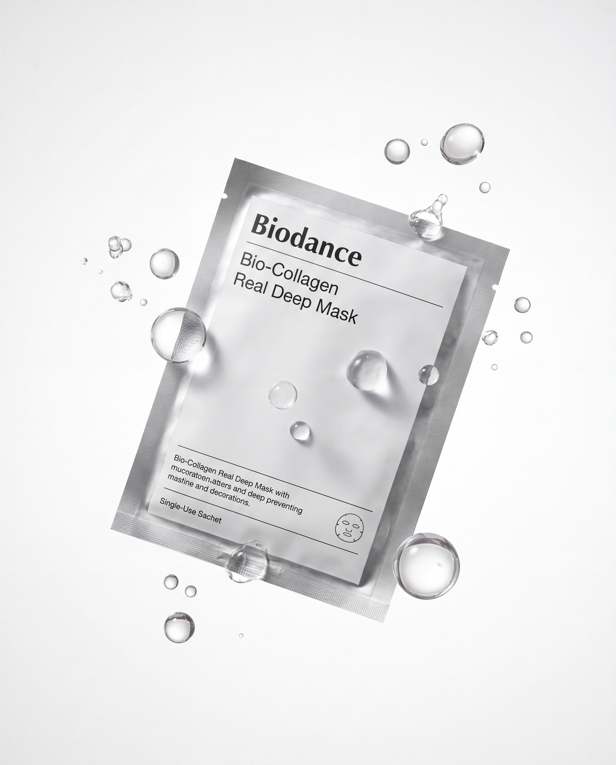 Biodance Bio-Collagen Real Deep Mask — Máscara facial de hidrogel, 34 g por folha