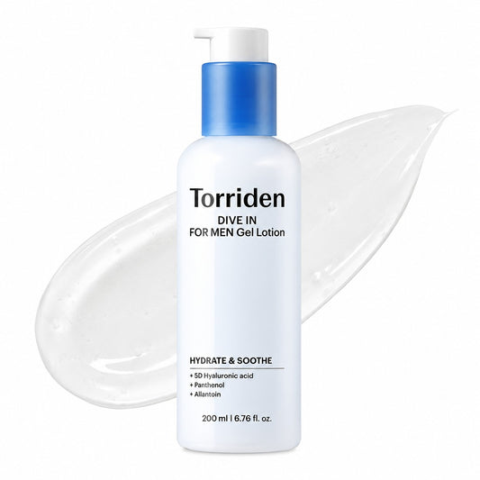 Torriden DIVE IN For Men — Loção em Gel Masculina 200 ml