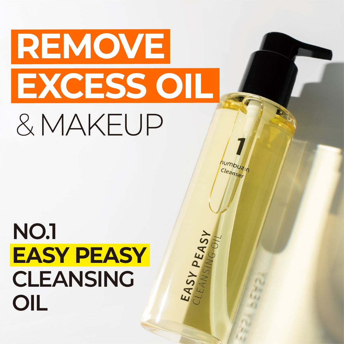 numbuz:n No.1 Easy Peasy Cleansing Oil — Óleo de Limpeza Facial 200 ml — foto oficial da marca
