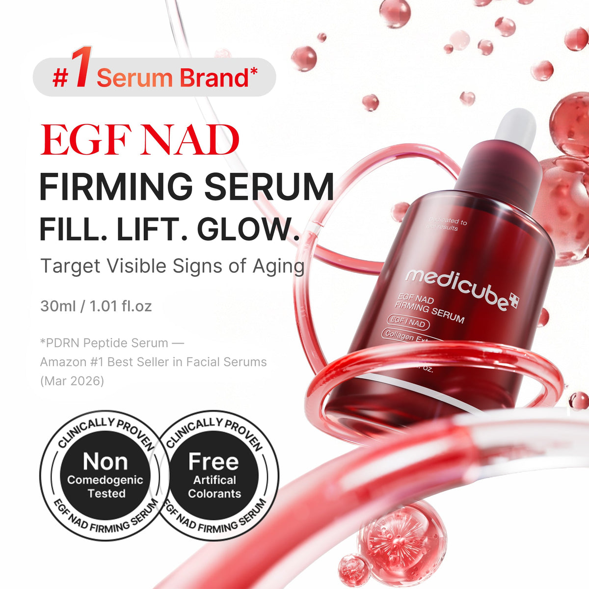 Medicube EGF NAD+ Firming Serum — 30 ml — foto oficial da marca