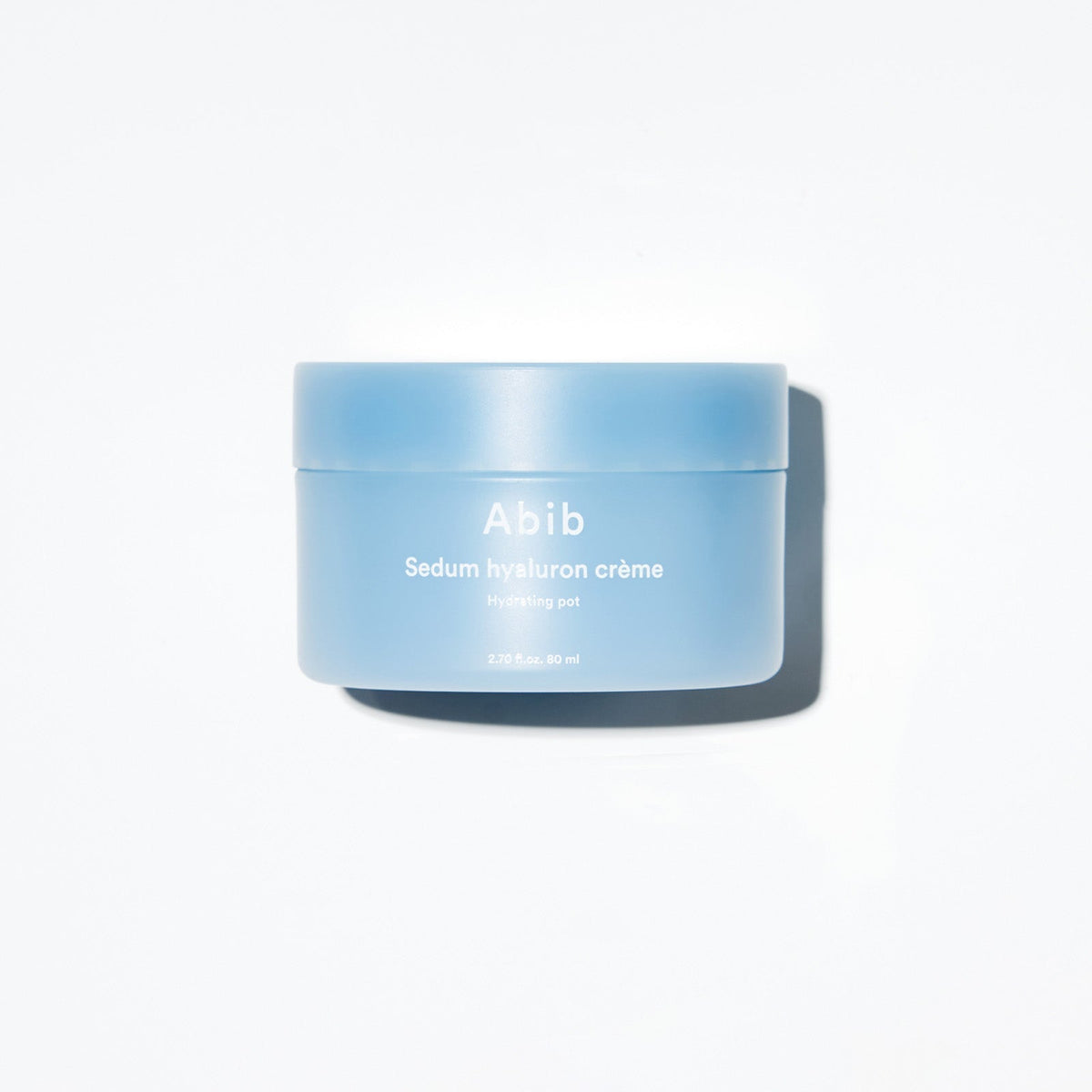 Abib Sedum Hyaluron Cream Hydrating Pot 80 ml — pote oficial com sombra suave