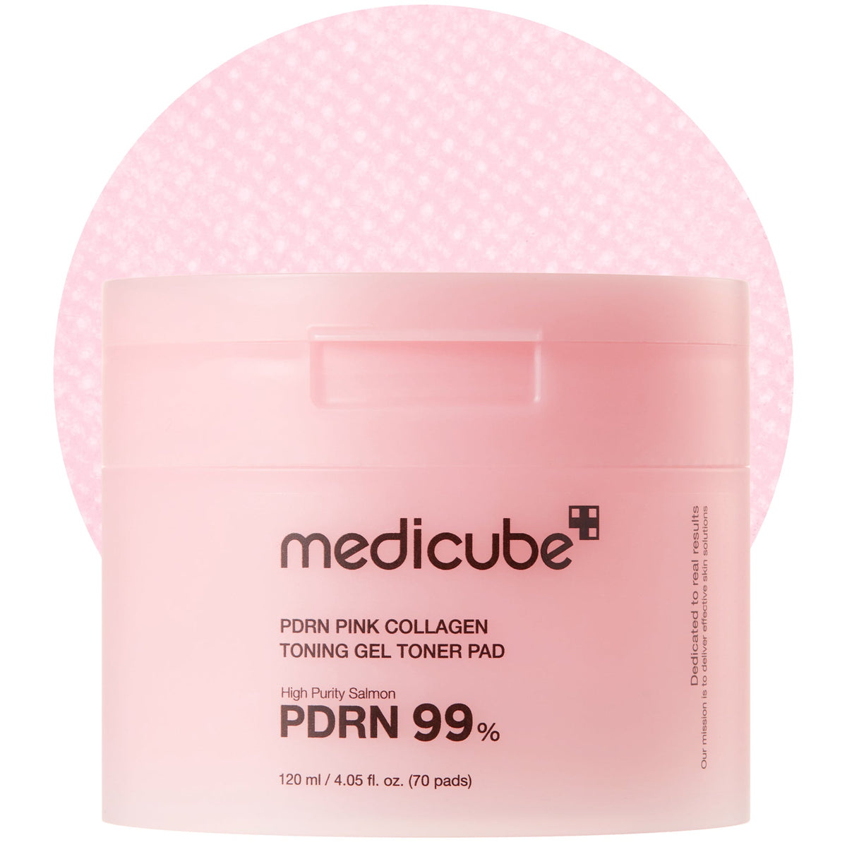 Medicube PDRN Pink Collagen — Discos embebidos em gel