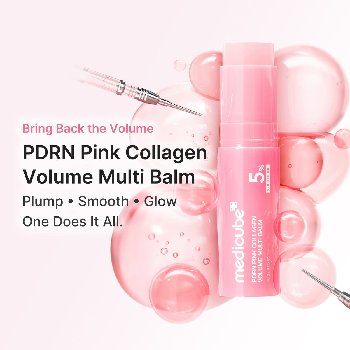 Medicube PDRN Pink Collagen Volume Multi Balm — 10 g — foto oficial da marca