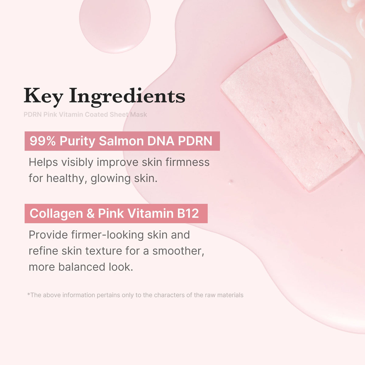 Medicube PDRN Pink Vita Coating — Máscara facial de tecido — foto oficial da marca