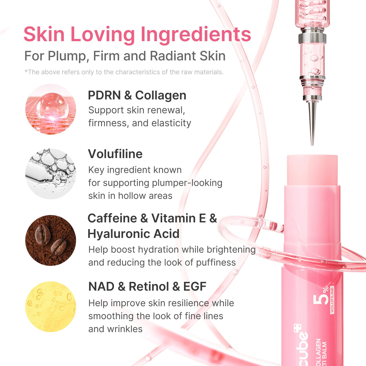 Medicube PDRN Pink Collagen Volume Multi Balm — 10 g — foto oficial da marca