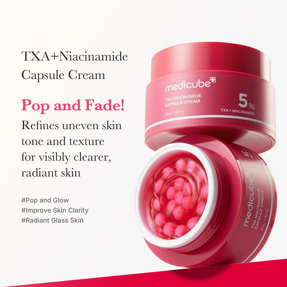 Medicube TXA Niacinamide Capsule — Creme Facial 55 g — foto oficial da marca