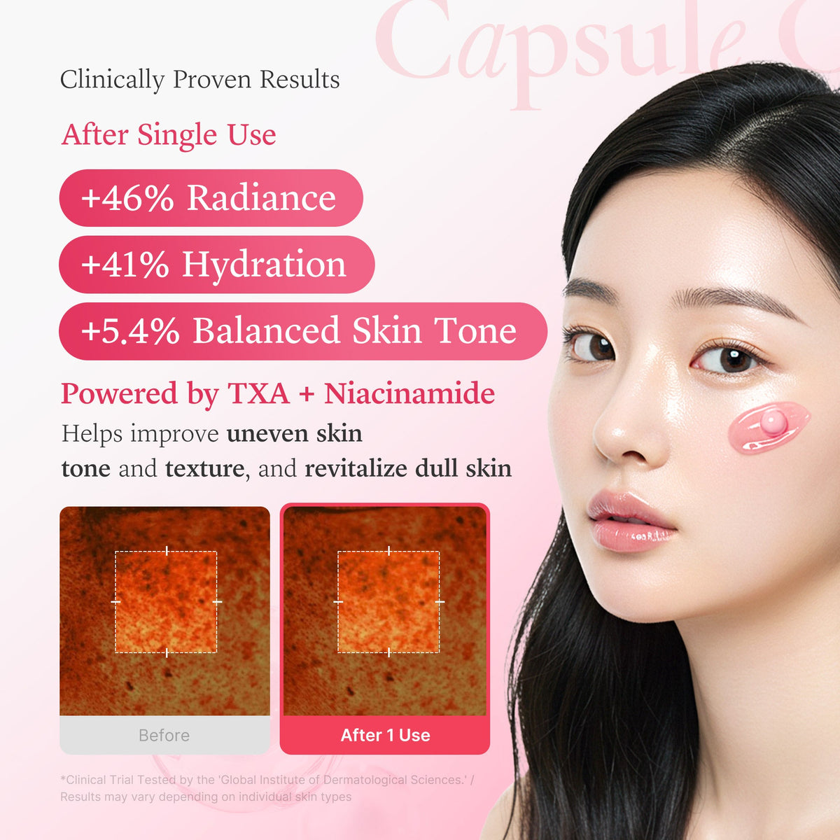 Medicube TXA Niacinamide Capsule — Creme Facial 55 g — foto oficial da marca
