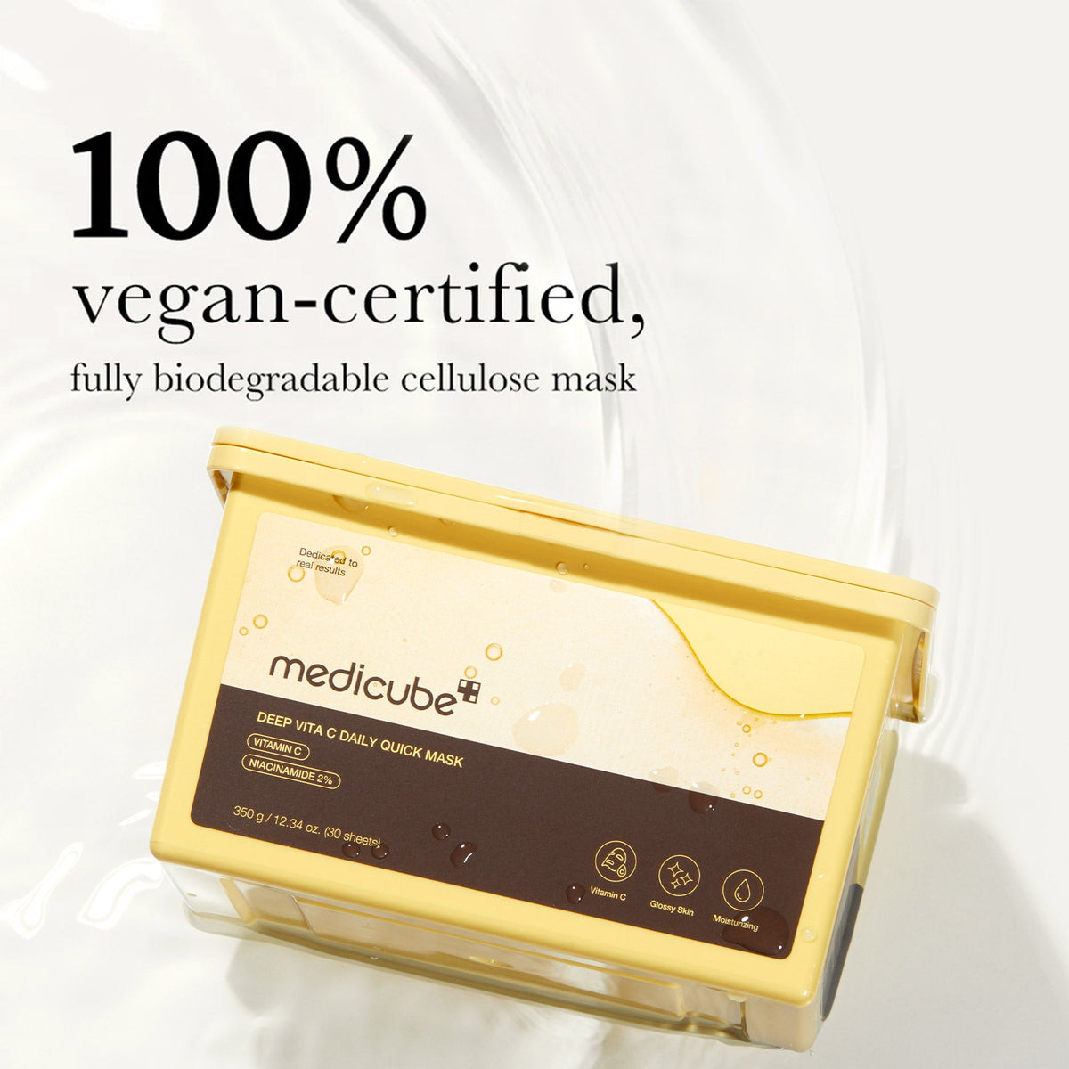 Medicube Deep Vita C Daily Quick — Máscara Facial 30 unidades — foto oficial da marca