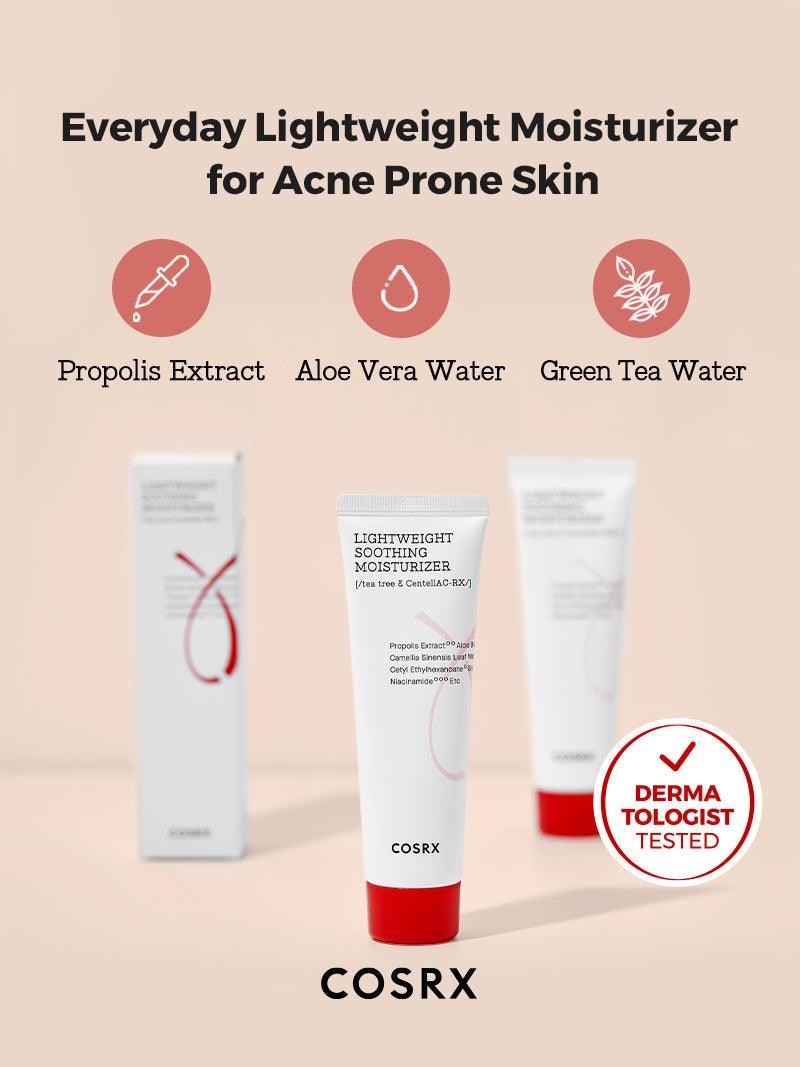 COSRX AC Collection Lightweight Soothing Moisturizer — Hidratante facial 80 ml — foto oficial da marca