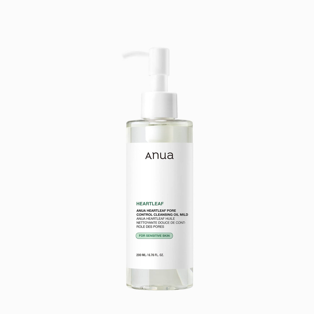 Anua Heartleaf Pore Control Cleansing Oil Mild — Óleo de Limpeza Facial 200 ml