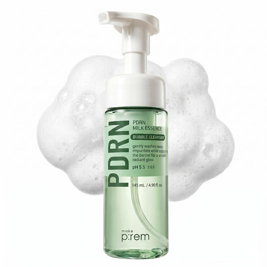 make p:rem PDRN Milk Bubble — Espuma de Limpeza Facial 145 ml