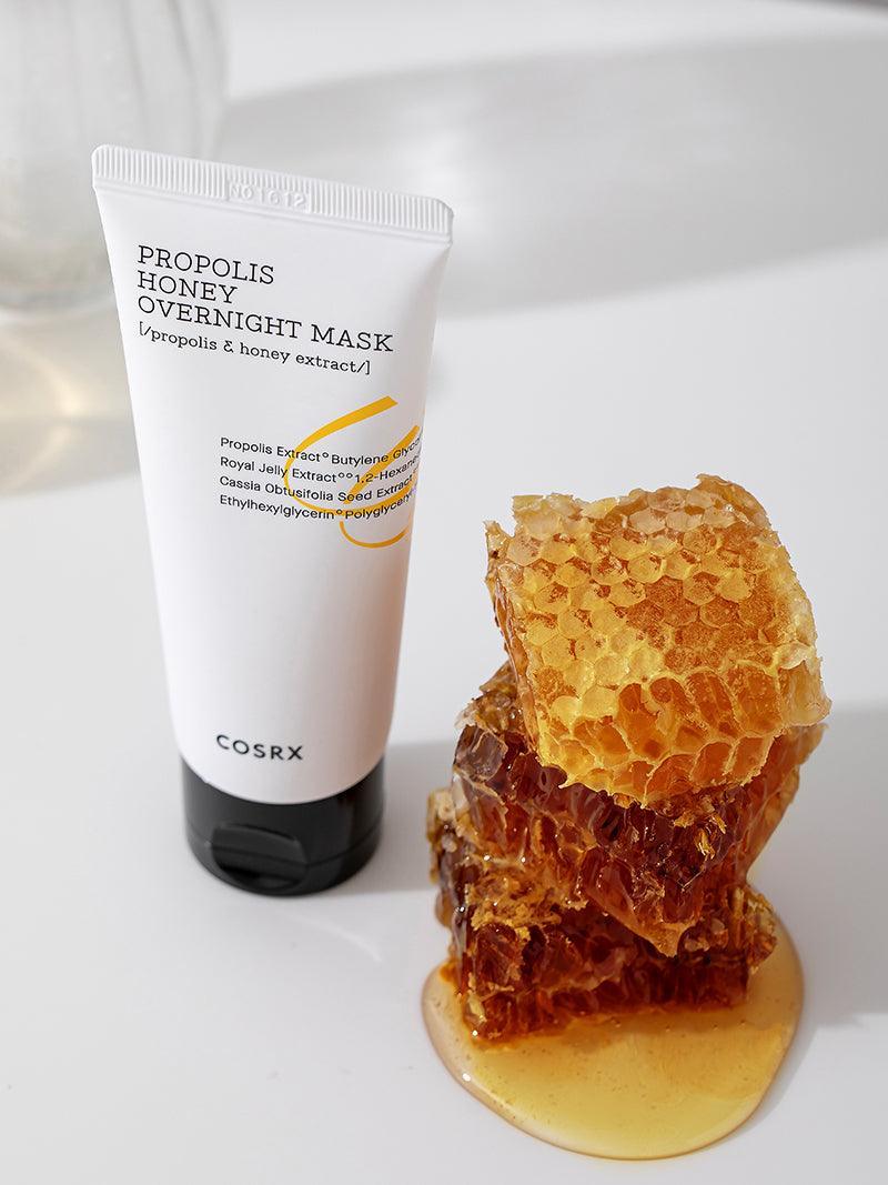 COSRX Full Fit Propolis Honey Overnight Mask — Máscara facial 60 ml — foto oficial da marca