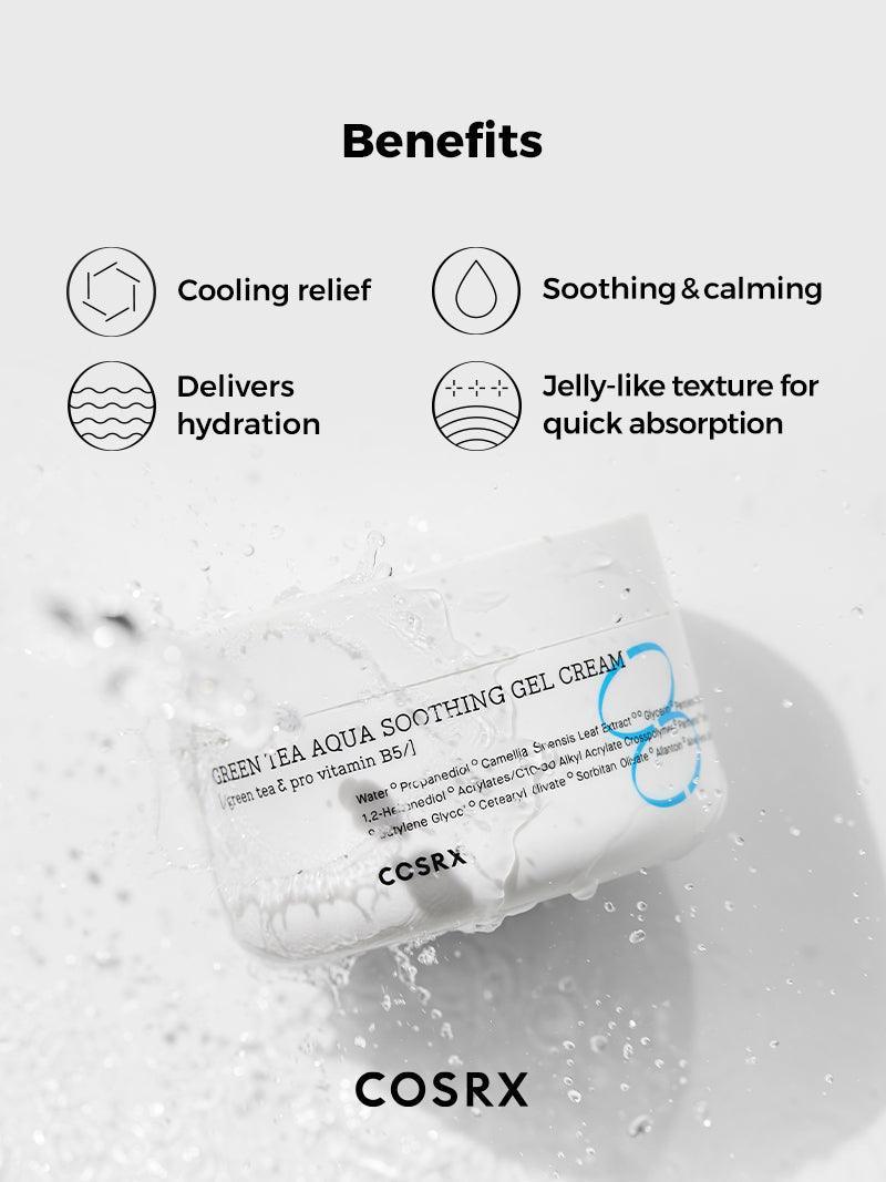 COSRX Hydrium Green Tea Aqua Soothing Gel Cream — Gel-Creme 50 ml — foto oficial da marca