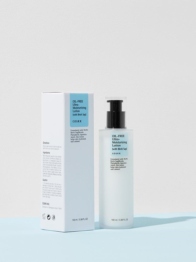 COSRX Oil-Free Ultra-Moisturizing Lotion with Birch Sap — Loção Facial 100 ml — foto oficial da marca