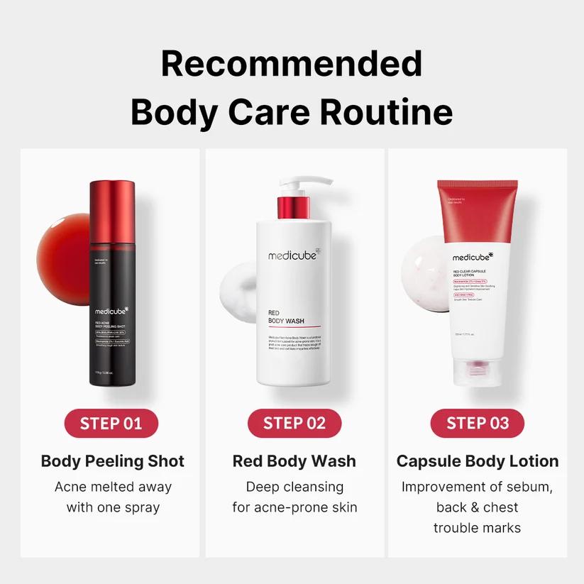 Medicube Red Body Peeling Shot — Esfoliante corporal