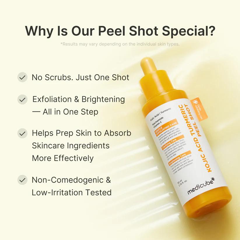 Medicube Kojic Acid Turmeric Peel Shot — 80 ml