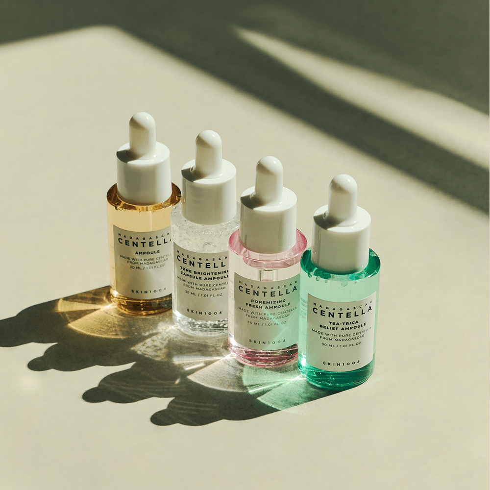 SKIN1004 Madagascar Centella Ampoule Kit — 4 Ampolas de 30 ml — foto oficial da marca