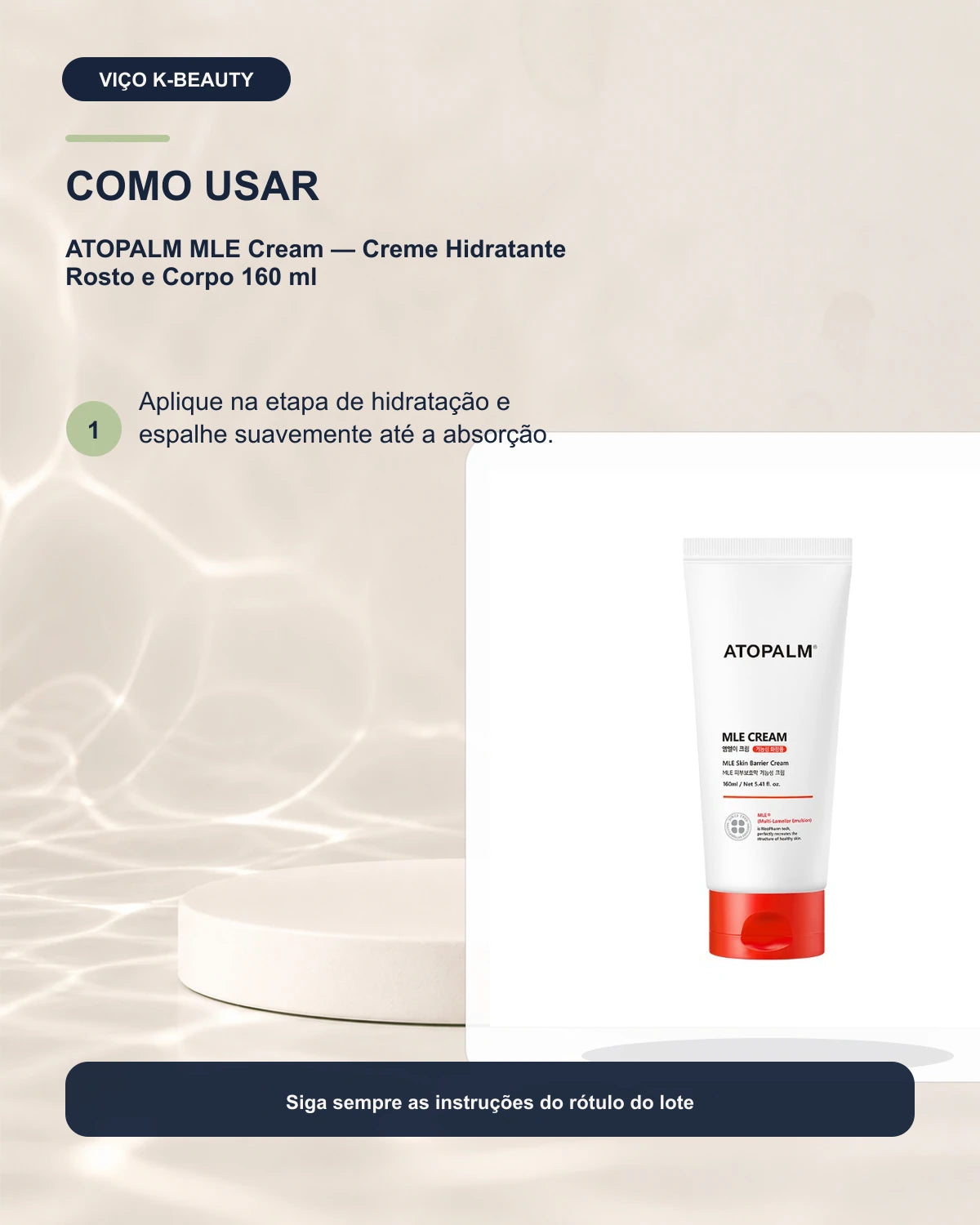 ATOPALM MLE Cream — Creme Hidratante Rosto e Corpo 160 ml
