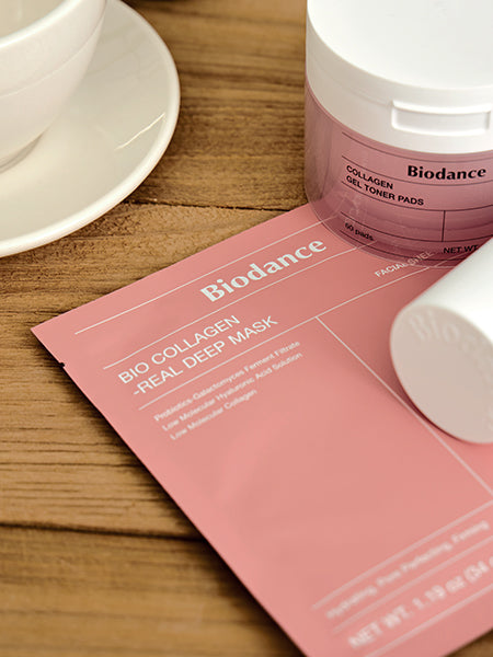 Biodance Bio-Collagen Real Deep Mask — Máscara facial de hidrogel, 34 g por folha