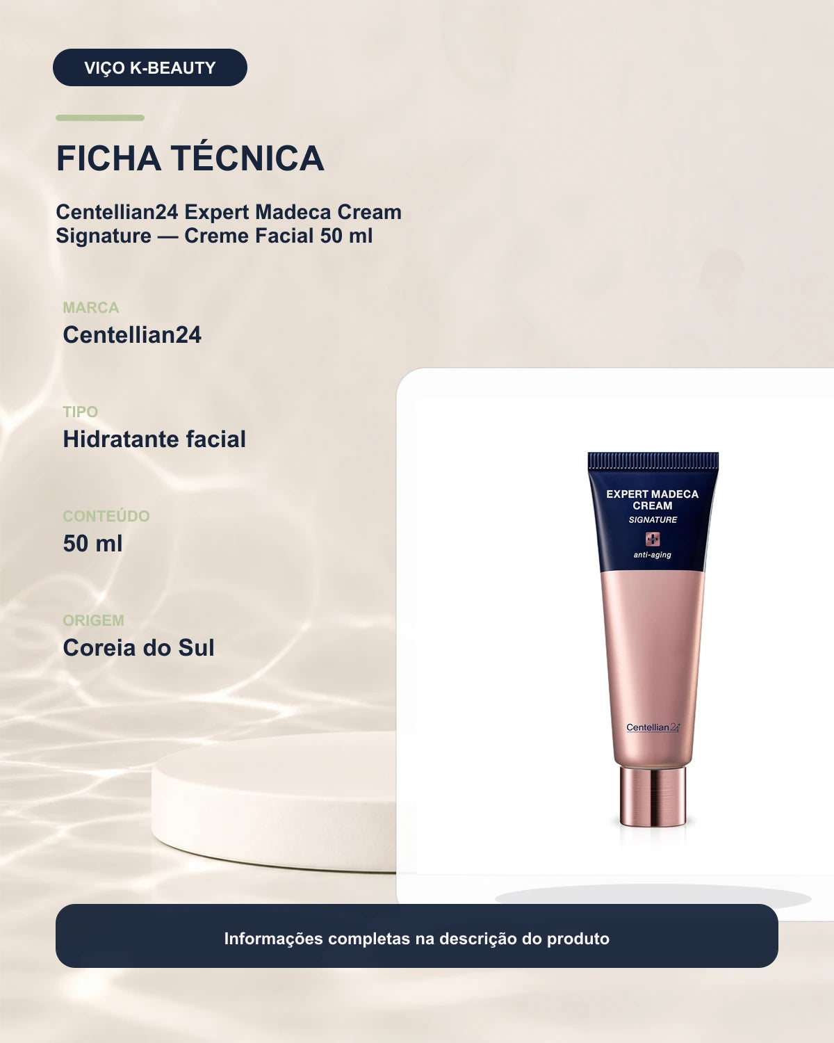 Centellian24 Expert Madeca Cream Signature — Creme Facial 50 ml