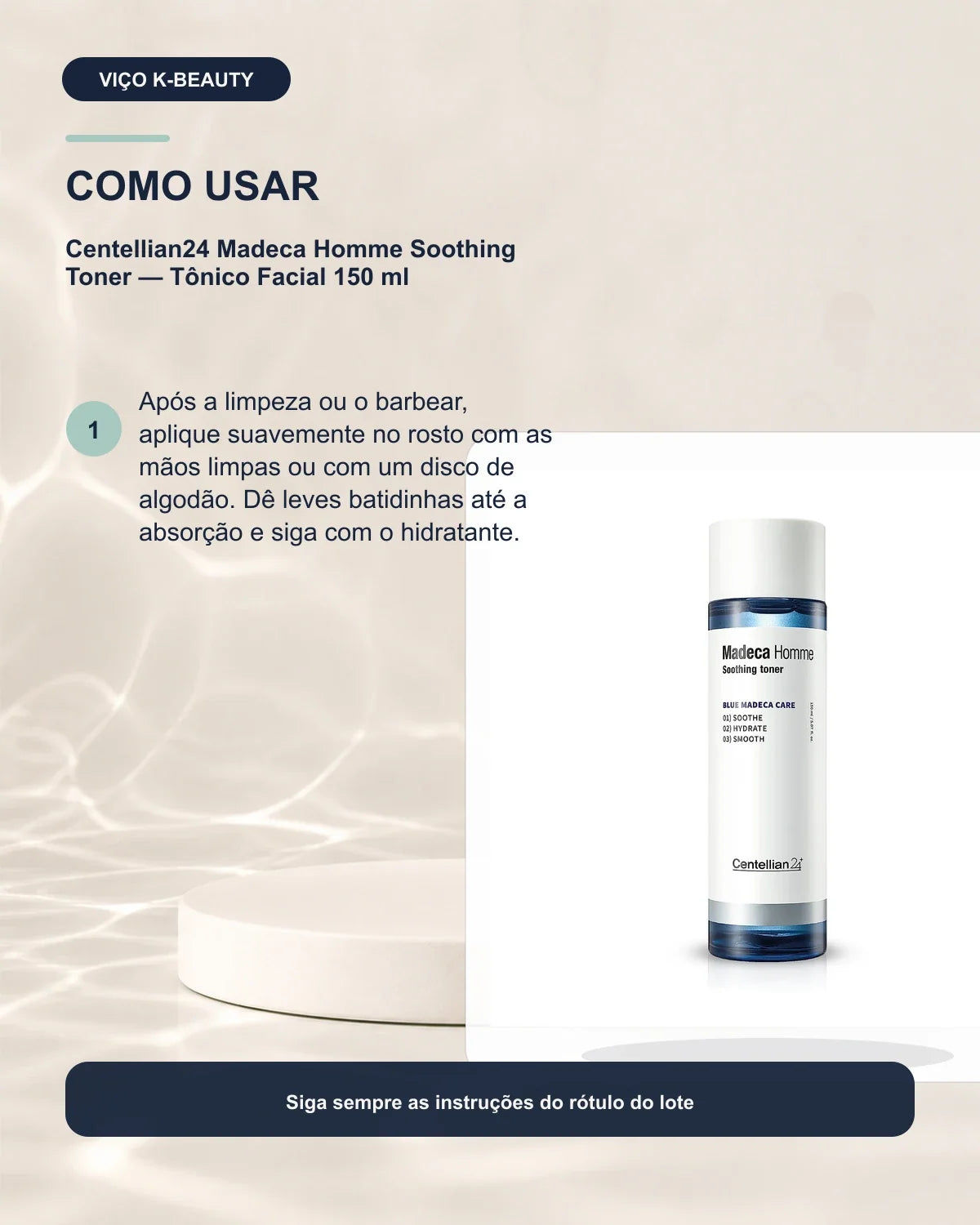 Centellian24 Madeca Homme Soothing Toner — Tônico Facial 150 ml