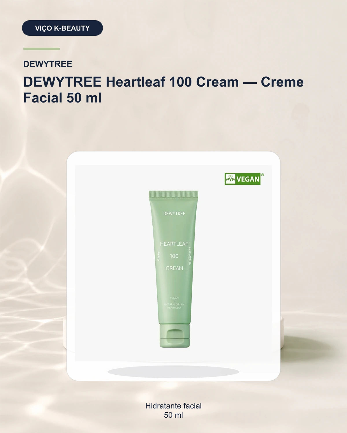 DEWYTREE Heartleaf 100 Cream — Creme Facial 50 ml