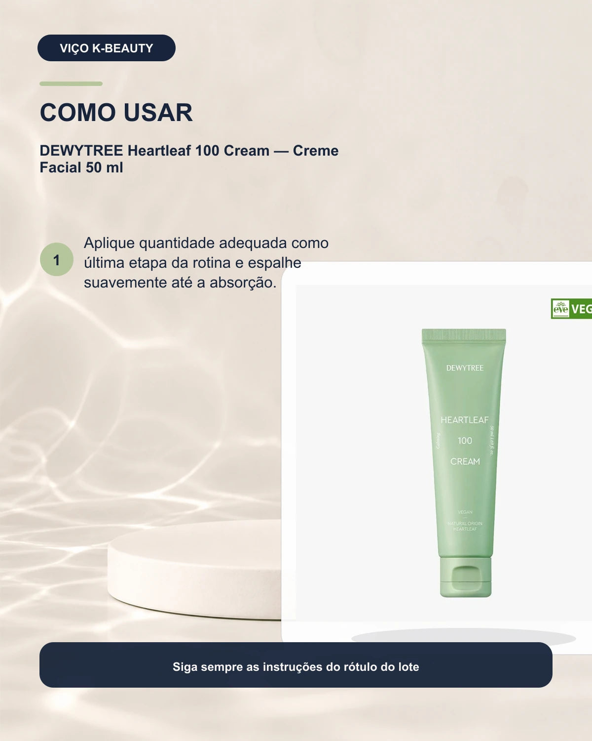 DEWYTREE Heartleaf 100 Cream — Creme Facial 50 ml