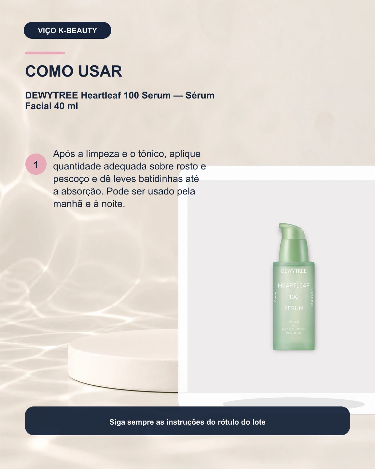 DEWYTREE Heartleaf 100 Serum — Sérum Facial 40 ml