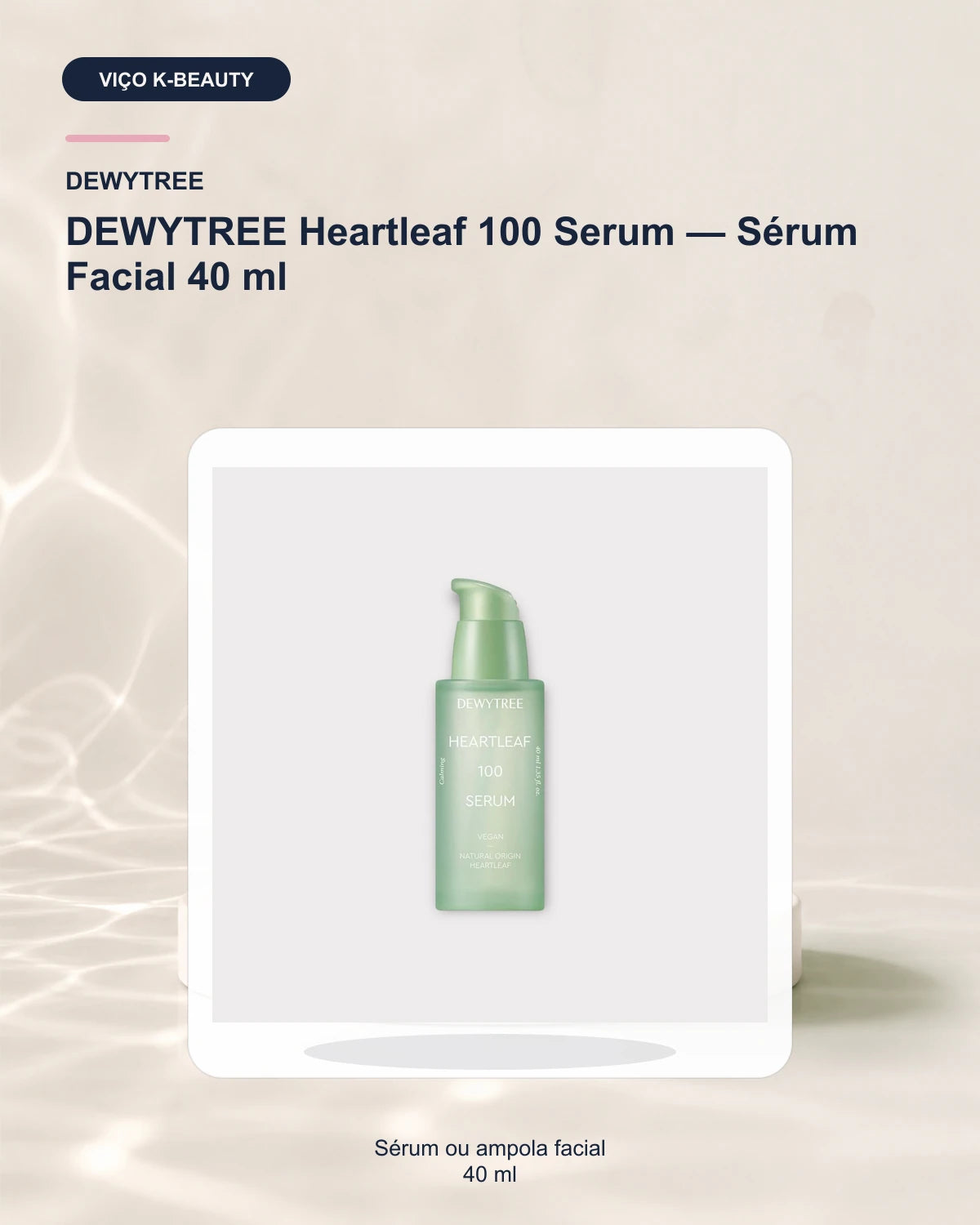 DEWYTREE Heartleaf 100 Serum — Sérum Facial 40 ml