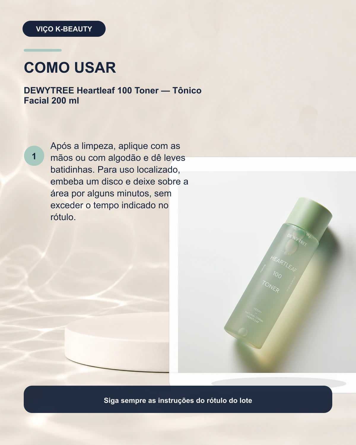 DEWYTREE Heartleaf 100 Toner — Tônico Facial 200 ml