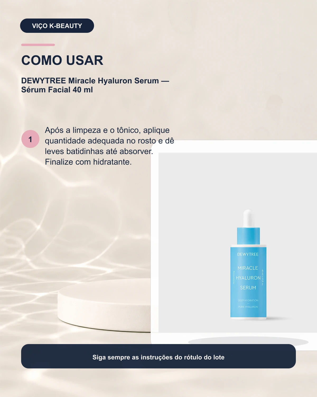 DEWYTREE Miracle Hyaluron Serum — Sérum Facial 40 ml