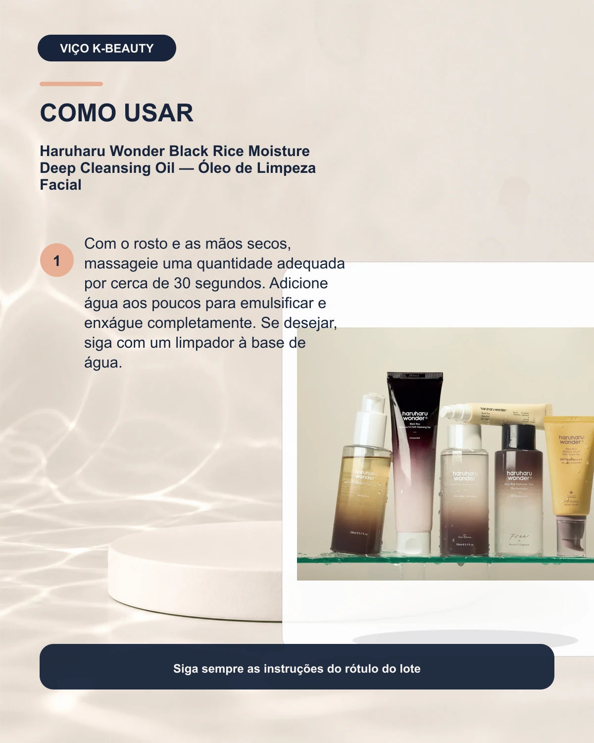 Haruharu Wonder Black Rice Moisture Deep Cleansing Oil — Óleo de Limpeza Facial