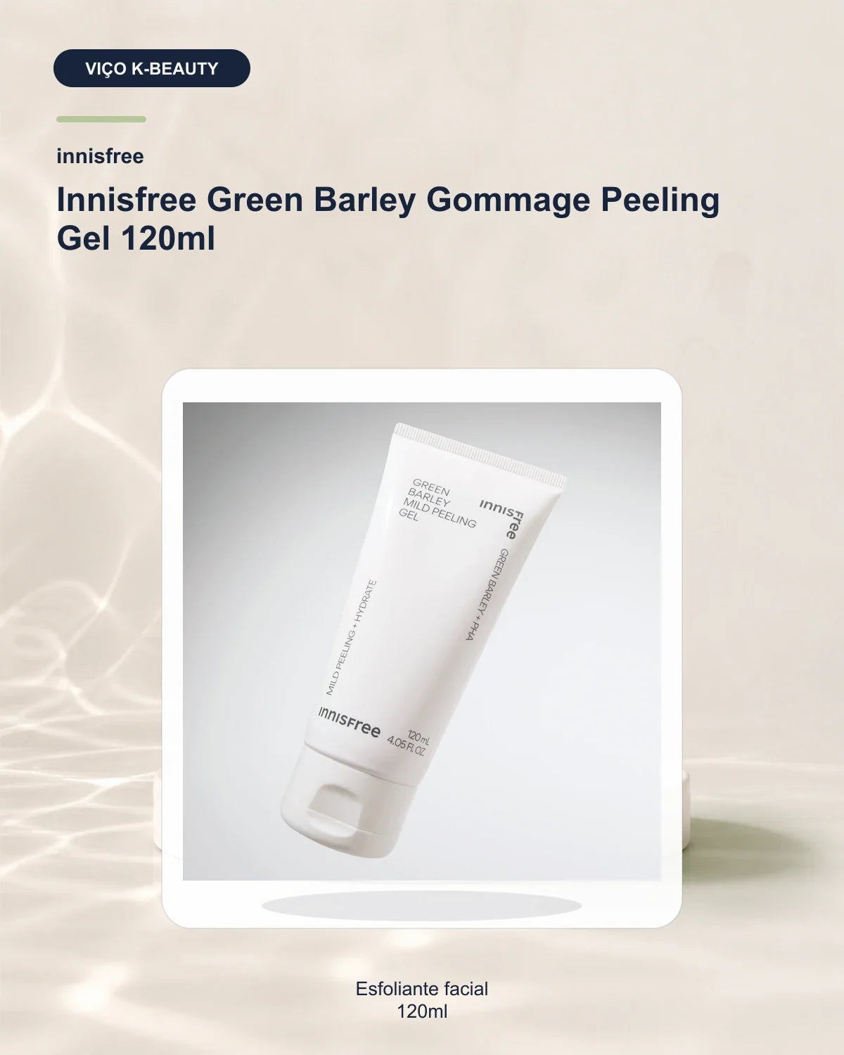 innisfree Green Barley Mild Peeling Gel — Gel esfoliante facial 120 ml