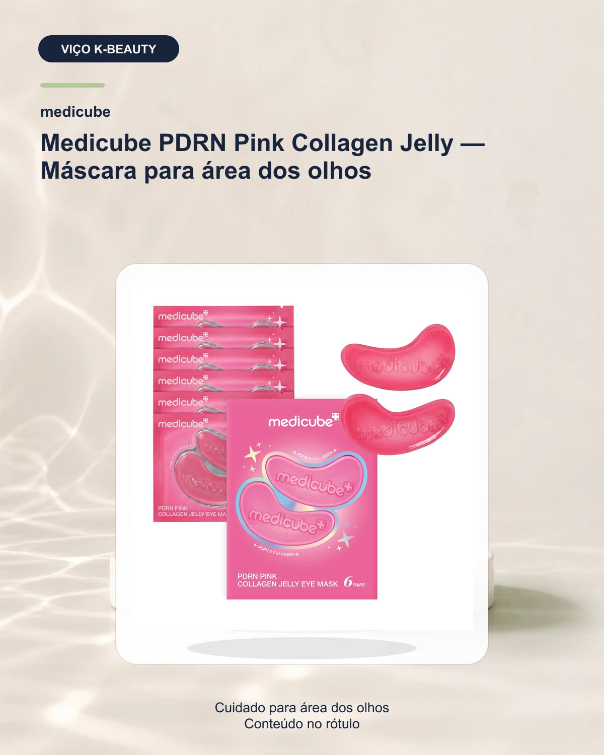 Medicube PDRN Pink Collagen Jelly — Máscara para área dos olhos