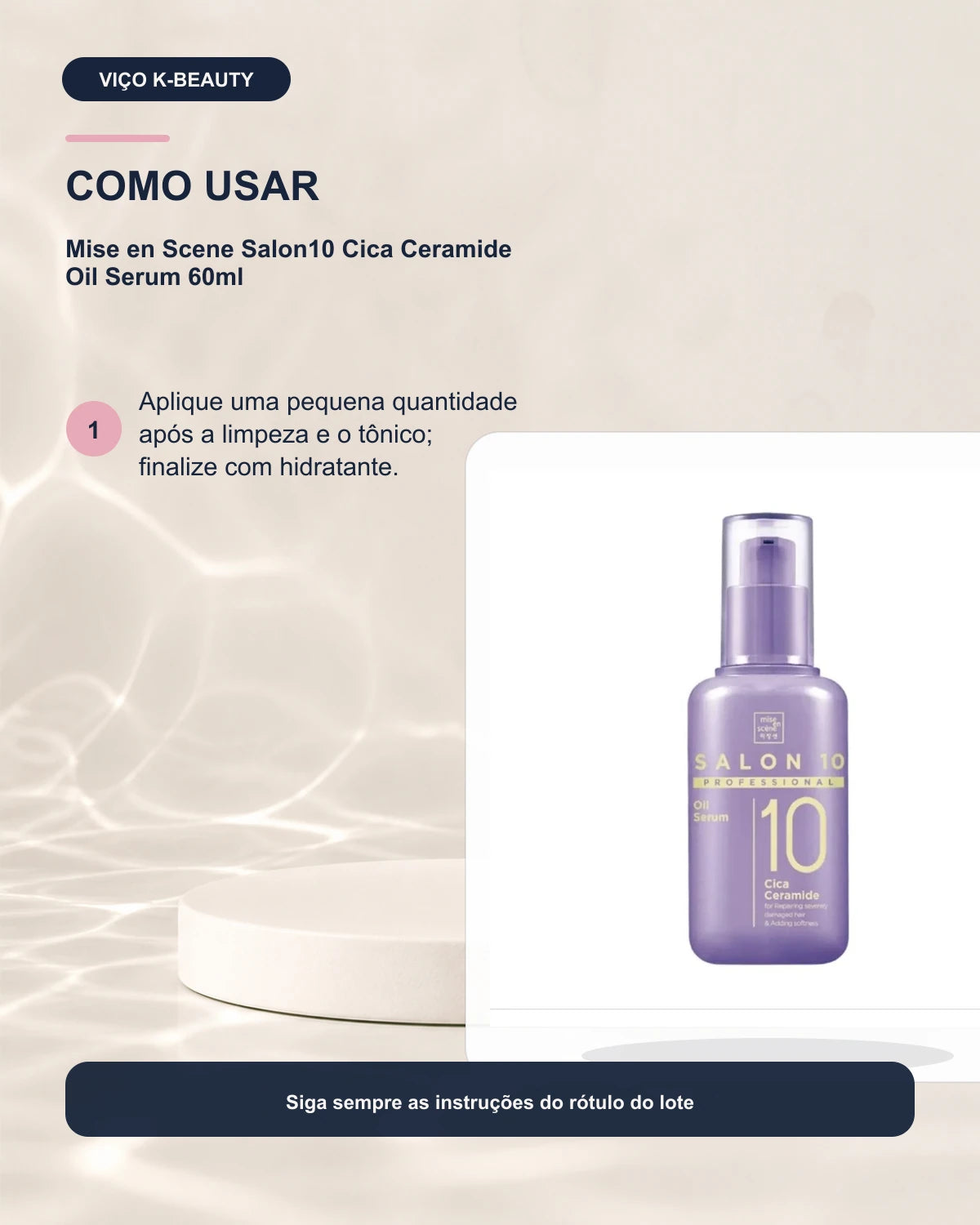 Mise en Scene Salon10 Cica Ceramide Oil Serum 60ml