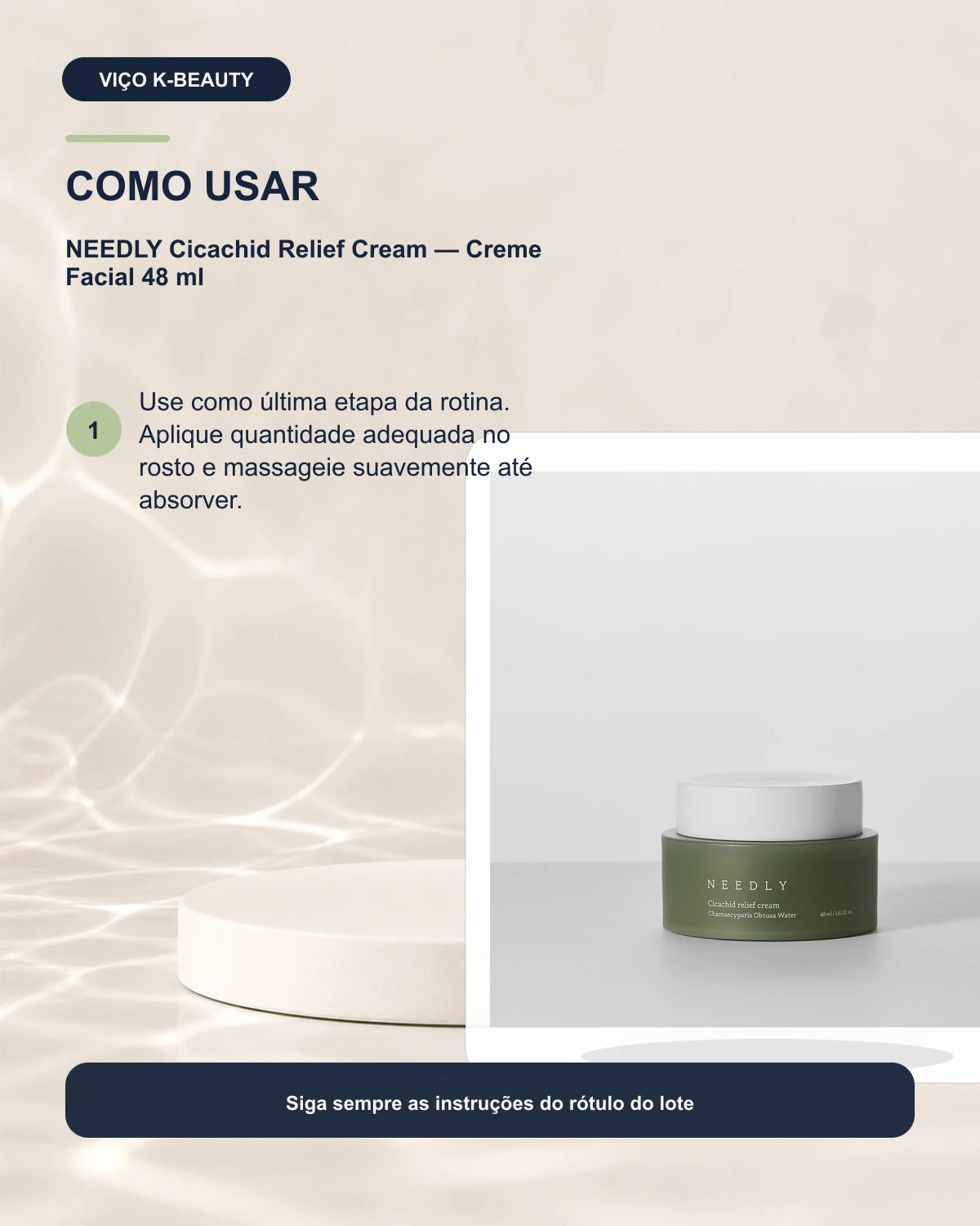 NEEDLY Cicachid Relief Cream — Creme Facial 48 ml