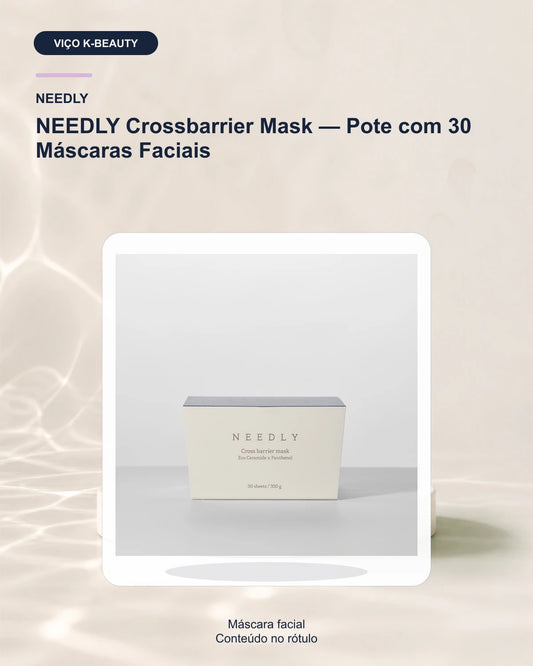 NEEDLY Crossbarrier Mask — Pote com 30 Máscaras Faciais