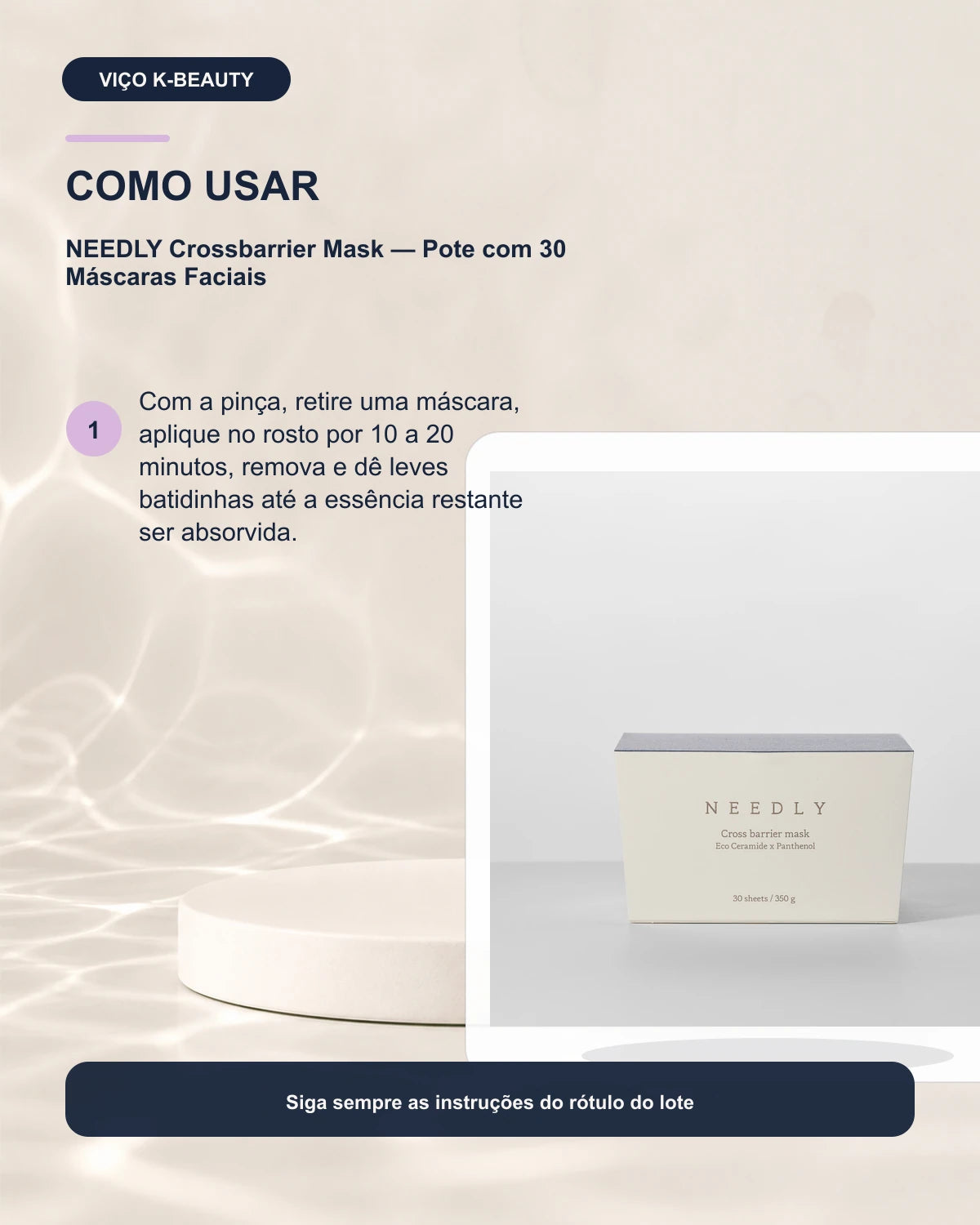 NEEDLY Crossbarrier Mask — Pote com 30 Máscaras Faciais